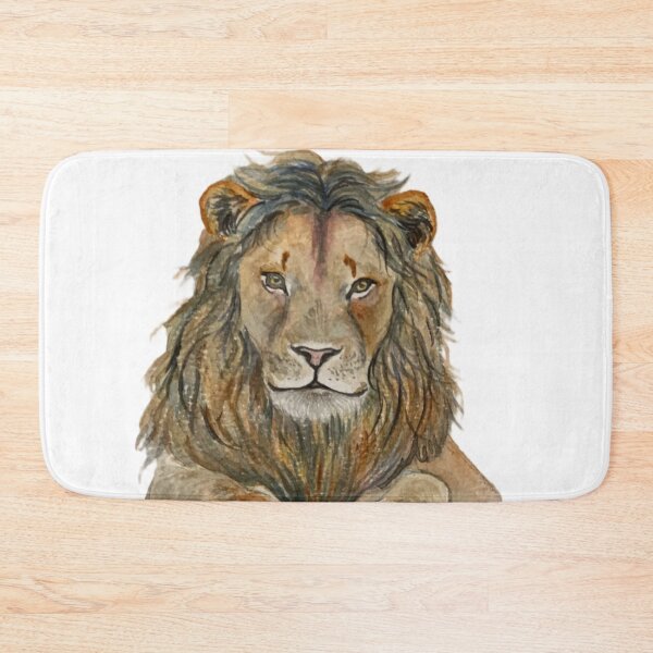 Item preview, Lion in watercolor designed and sold by jazzymbf.