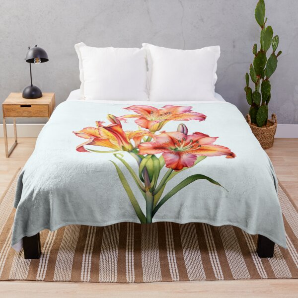 Item preview, Lily flower Watercolor Painting designed and sold by MahsaWatercolor.