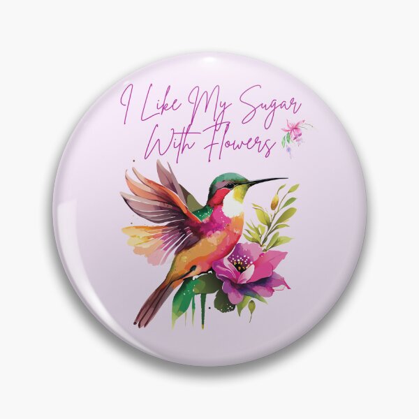 Artikelvorschau, Ich Mag Meinen Zucker Mit Blumen Kolibri Buntes Licht Hintergrunddesign entworfen und verkauft von EarthArtDesigns.