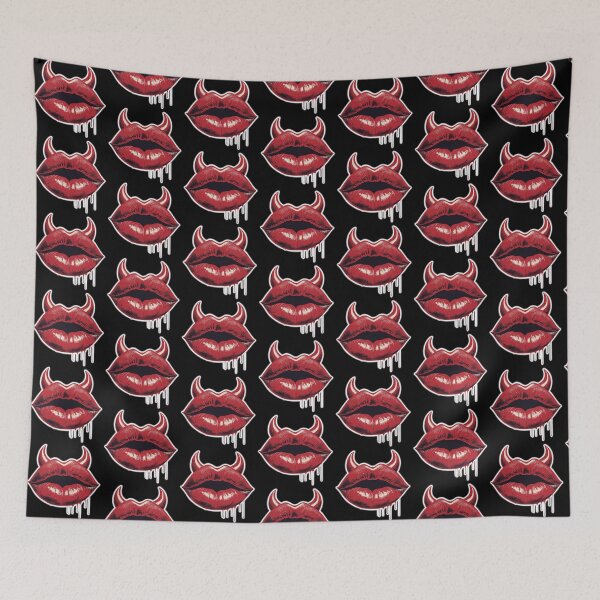 Item preview, Red Horned Lips designed and sold by bitebackcobbc.