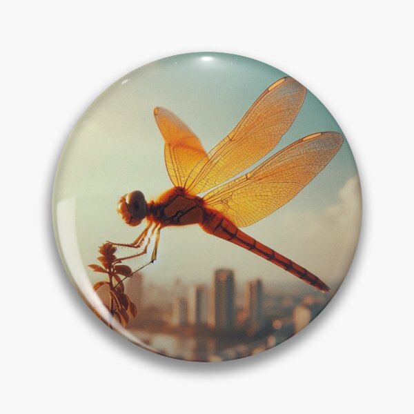 Item preview, Retro 70s Dragonfly – AI Macro Photography Style with Vintage Vibes for Animal Lovers on Clothing & Accessories designed and sold by knalpot-design.
