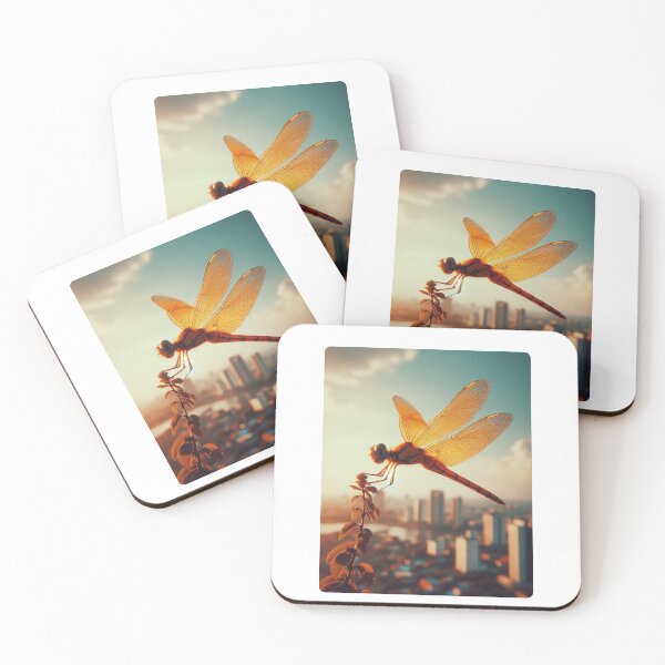 Item preview, Retro 70s Dragonfly – AI Macro Photography Style with Vintage Vibes for Animal Lovers on Clothing & Accessories designed and sold by knalpot-design.