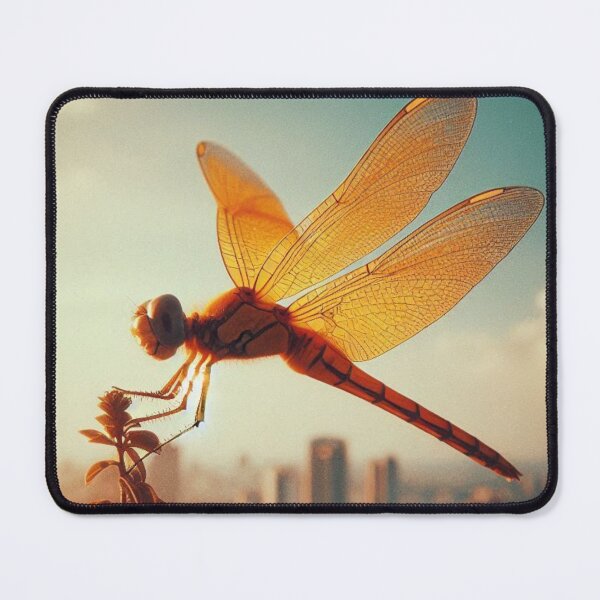 Item preview, Retro 70s Dragonfly – AI Macro Photography Style with Vintage Vibes for Animal Lovers on Clothing & Accessories designed and sold by knalpot-design.