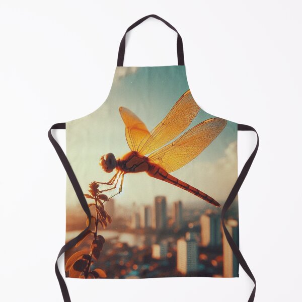 Item preview, Retro 70s Dragonfly – AI Macro Photography Style with Vintage Vibes for Animal Lovers on Clothing & Accessories designed and sold by knalpot-design.