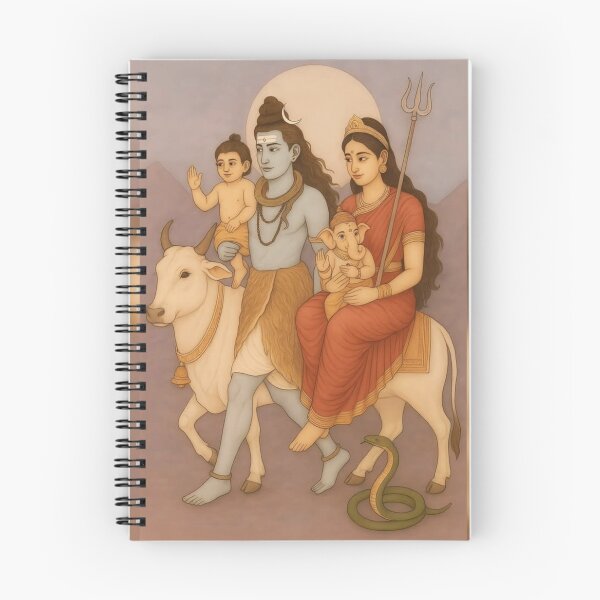 Artikelvorschau, Lord Shiv Familienkunst des Yoga entworfen und verkauft von Eshant.