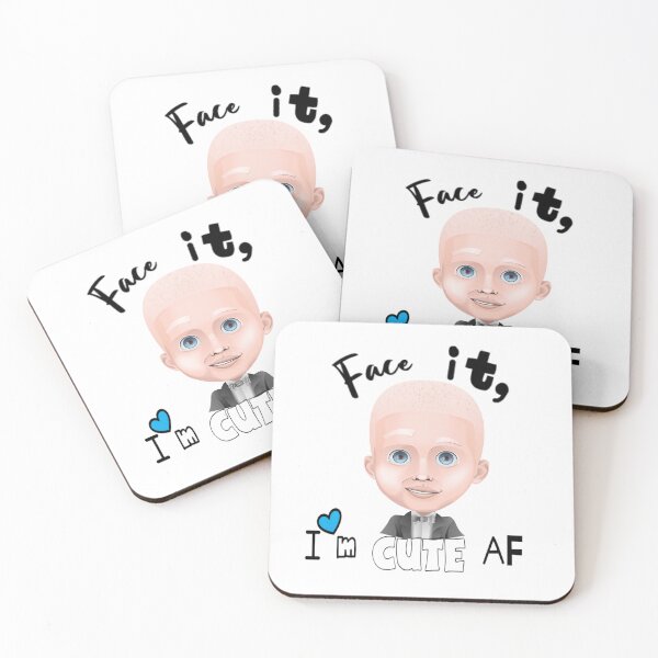 Item preview, Face it I'm cute AF - Albino Awareness designed and sold by Ms-Bees-Tees.