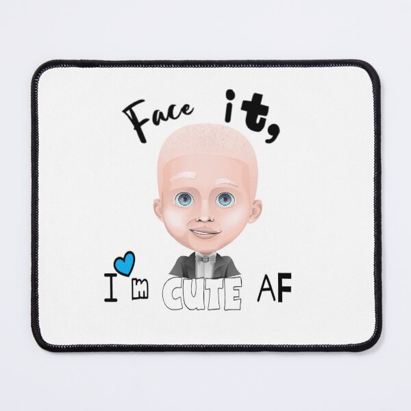 Item preview, Face it I'm cute AF - Albino Awareness designed and sold by Ms-Bees-Tees.