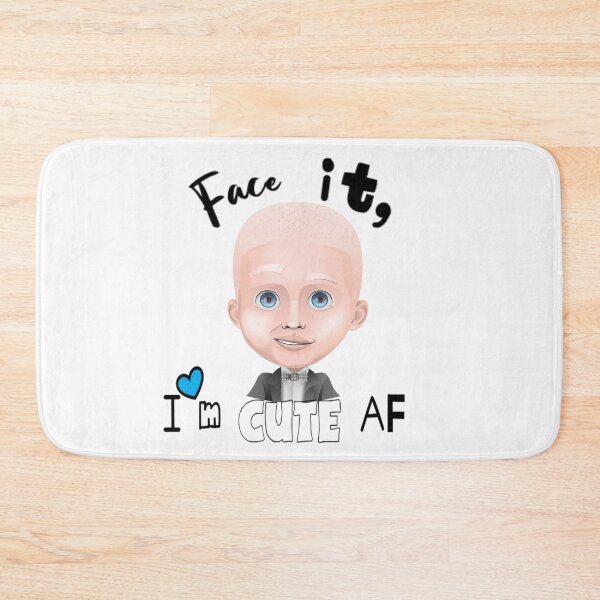 Item preview, Face it I'm cute AF - Albino Awareness designed and sold by Ms-Bees-Tees.