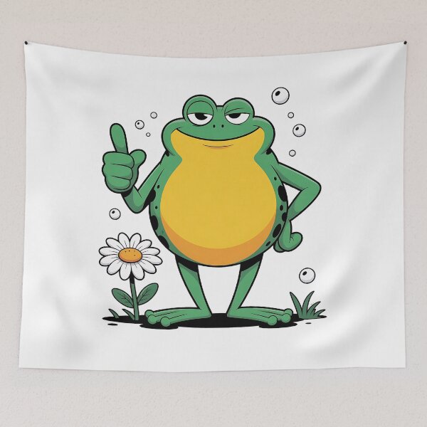 Item preview, frog designed and sold by Best-Art-Design.