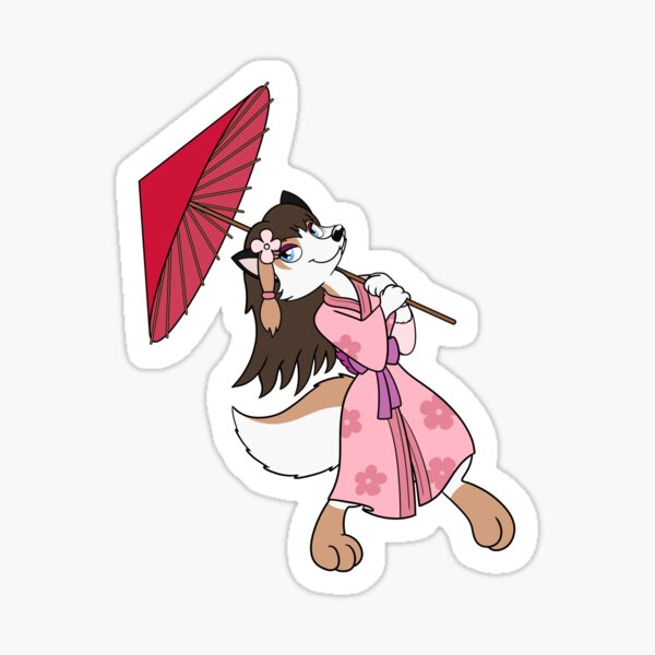 Seasonal Foxes: Spring Sticker