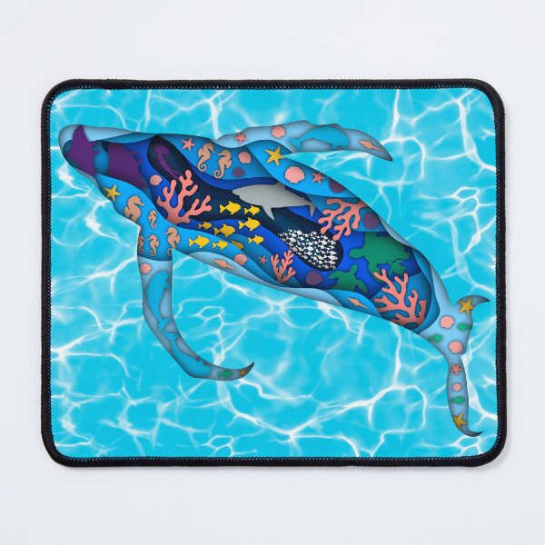 Item preview, Layered Whale Oceanscape Art designed and sold by PastelPuppy.