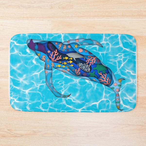 Item preview, Layered Whale Oceanscape Art designed and sold by PastelPuppy.
