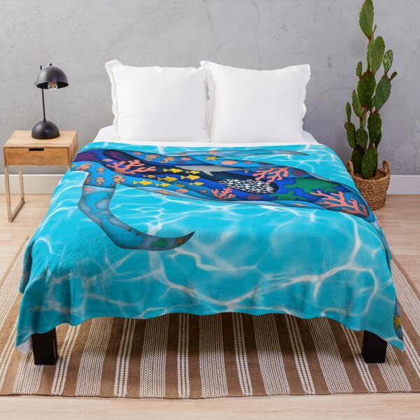 Item preview, Layered Whale Oceanscape Art designed and sold by PastelPuppy.