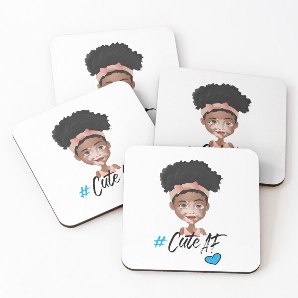 Item preview, Cute AF - Vitiligo Awareness designed and sold by Ms-Bees-Tees.