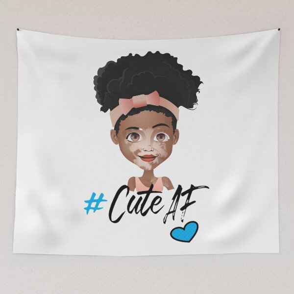 Item preview, Cute AF - Vitiligo Awareness designed and sold by Ms-Bees-Tees.