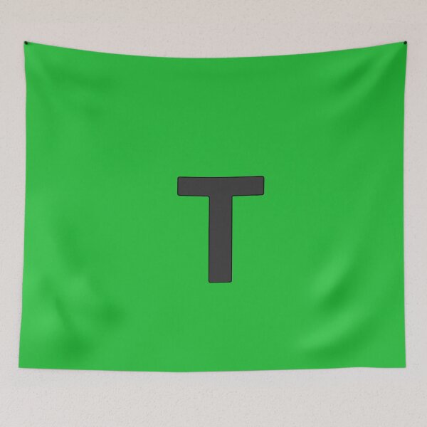 Item preview, letter t black designed and sold by ZiphGames.