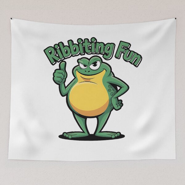 Item preview, ribbiting frog fun designed and sold by Best-Art-Design.