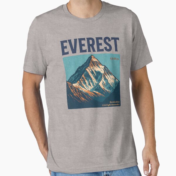 Item preview, Everest - Vintage Mountain Print designed and sold by Masha_D.
