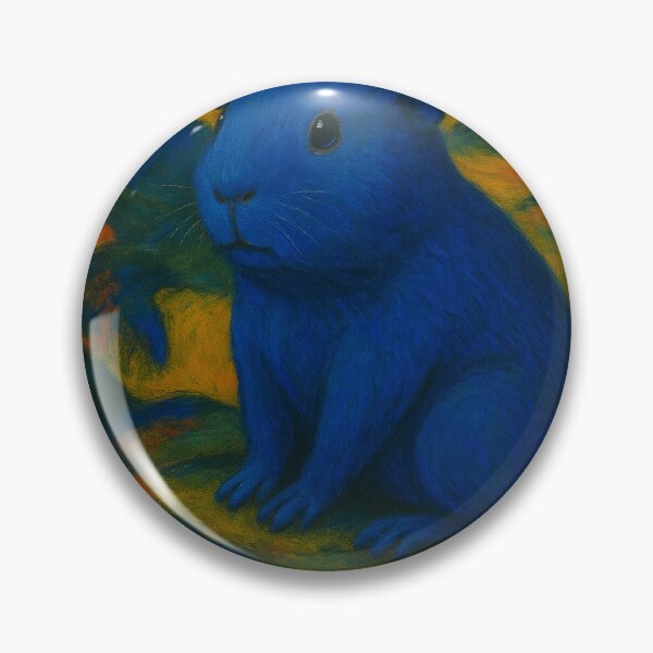 Item preview, The blue Guinea Pig (nach Franz Marc) designed and sold by gandolfwizard.