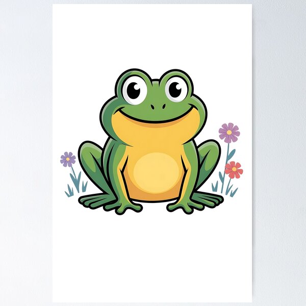 Item preview, custom frog designed and sold by Best-Art-Design.