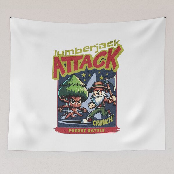 Item preview, Lumberjack Attack designed and sold by ArtElevenStudio.