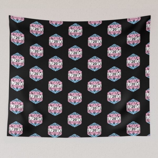 Item preview, D20 Transgender Gay Pride Flag LGBTQIA designed and sold by ChailynReed.