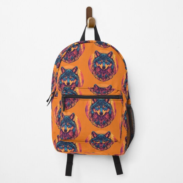 Item preview, Psychedelic Wolf Spirit - Colorful Animal Art Print designed and sold by Kollibri.