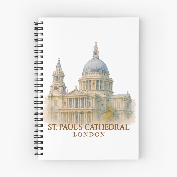 Item preview, London Cathedral in Watercolor – Serene Cityscape designed and sold by branaghbel.