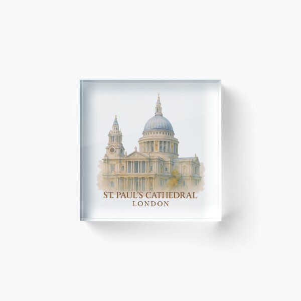 Item preview, London Cathedral in Watercolor – Serene Cityscape  designed and sold by branaghbel.