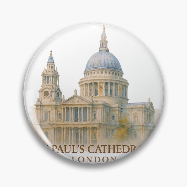 Item preview, London Cathedral in Watercolor – Serene Cityscape designed and sold by branaghbel.