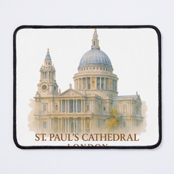 Item preview, London Cathedral in Watercolor – Serene Cityscape designed and sold by branaghbel.