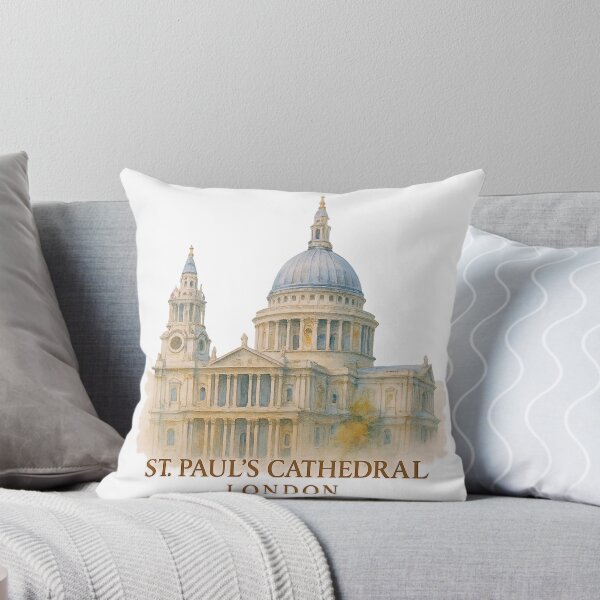 Item preview, London Cathedral in Watercolor – Serene Cityscape designed and sold by branaghbel.