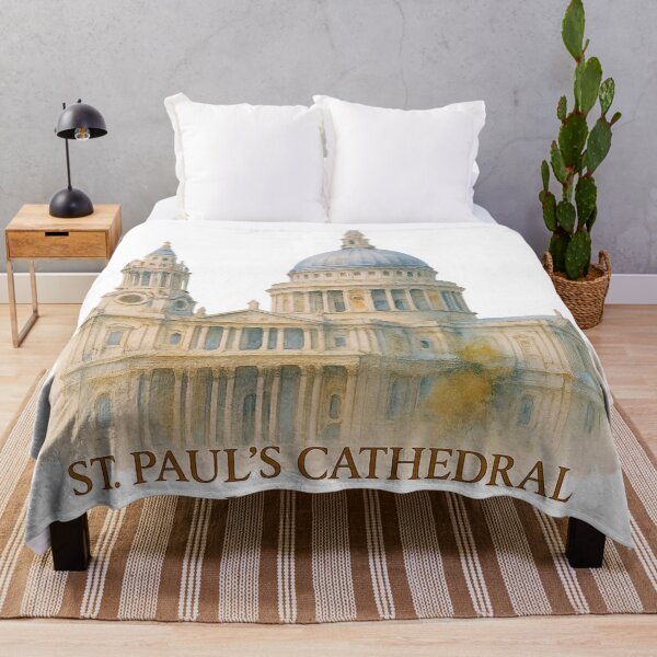 Item preview, London Cathedral in Watercolor – Serene Cityscape  designed and sold by branaghbel.
