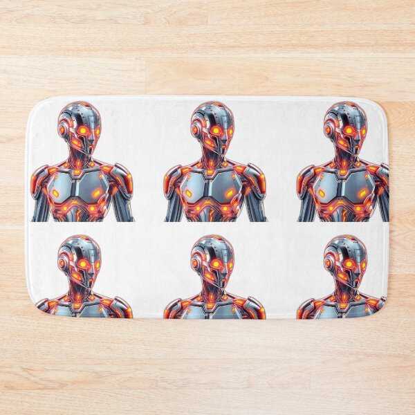 Item preview, Fire Cybernetic Humanoid Upper Body Illustration lights designed and sold by ART ATTACK ZONE.