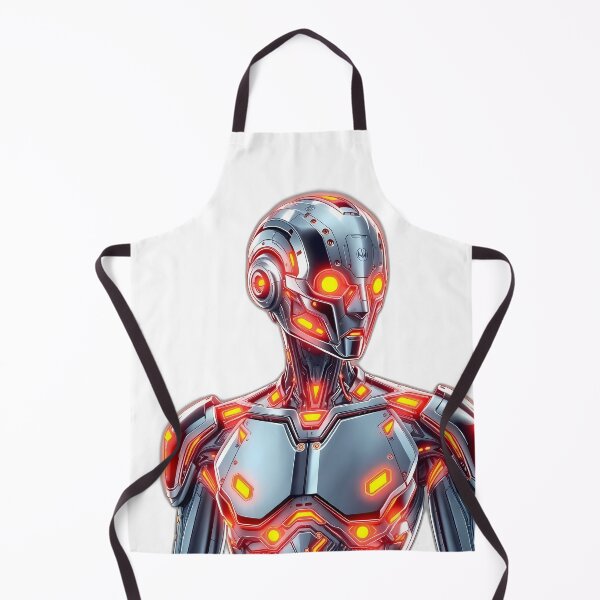 Item preview, Fire Cybernetic Humanoid Upper Body Illustration lights designed and sold by ART ATTACK ZONE.