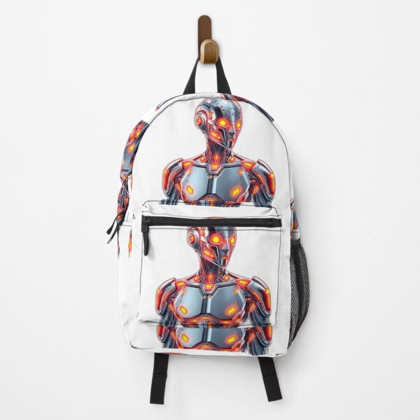 Item preview, Fire Cybernetic Humanoid Upper Body Illustration lights designed and sold by ART ATTACK ZONE.