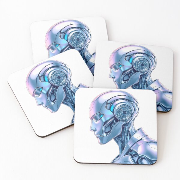 Item preview, UFO Detailed Cybernetic Humanoid Upper Body Illustration designed and sold by ART ATTACK ZONE.