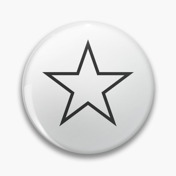 Item preview, Star WHITE OUTLINE designed and sold by StudioDestruct.
