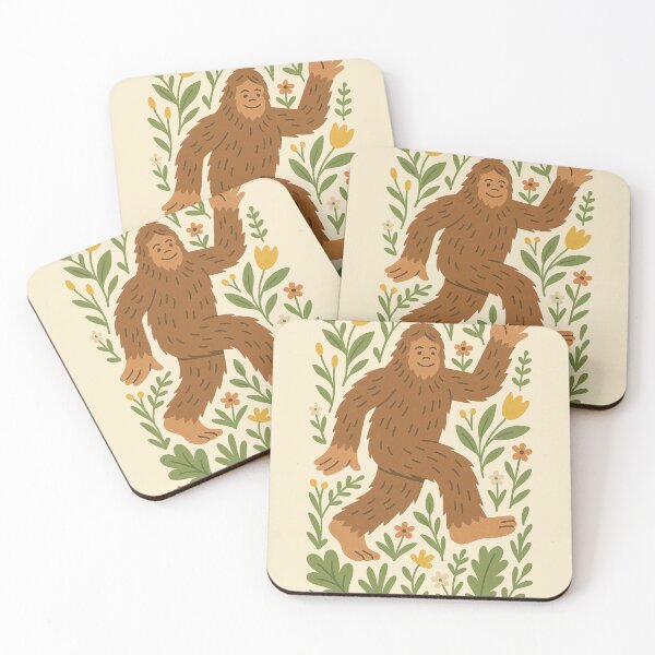 Item preview, Happy Bigfoot Walking Through Flowers Whimsical Design designed and sold by Victor Shadehorn.