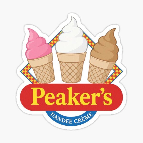 Marthas Peakers Sticker