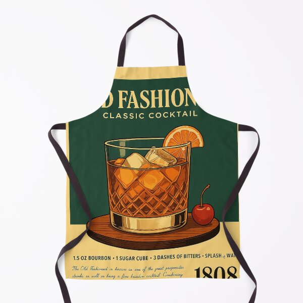 Item preview, Old Fashioned Classic Cocktail Art | Vintage Bourbon Whiskey Poster designed and sold by weirdfishes123.