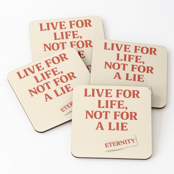 Item preview, Live for Life, Not for a Lie designed and sold by LOGOSINTERIUM.