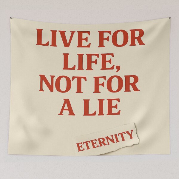 Item preview, Live for Life, Not for a Lie designed and sold by LOGOSINTERIUM.