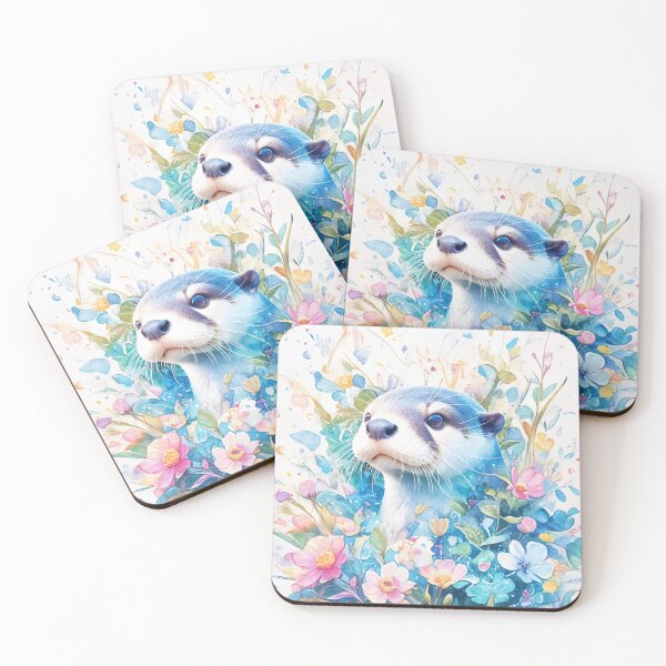 Item preview, Botanical Daydream with a Curious Otter designed and sold by AshiraCreations.