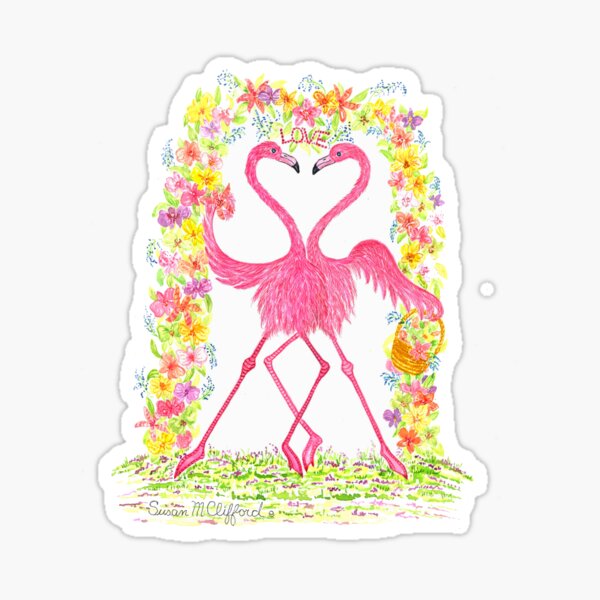 Item preview, Flamingos in Love designed and sold by susan-clifford.