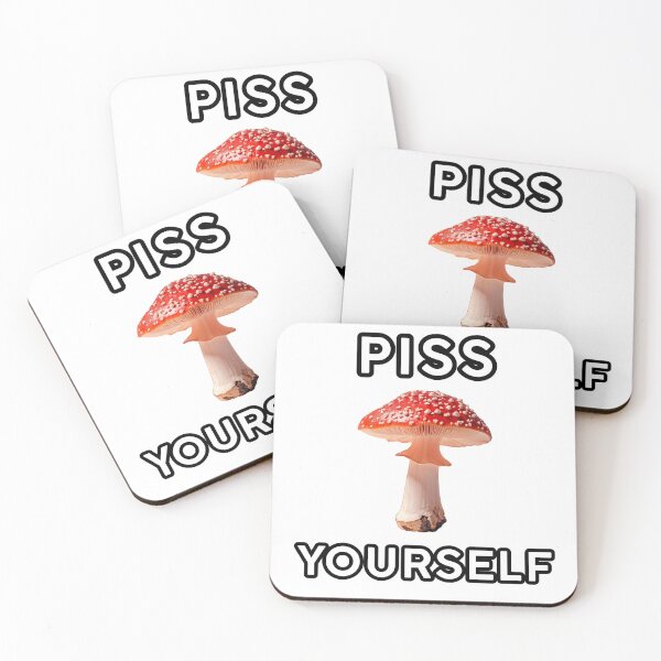 Item preview, PISS YOURSELF - Funny Mushroom Meme designed and sold by Fra-sca-ti.