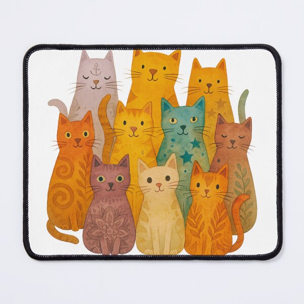 Item preview, Boho Cat Magic – Watercolor World of Cute Felines designed and sold by branaghbel.