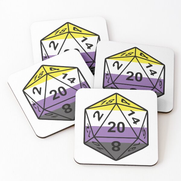 Item preview, D20 Nonbinary Pride Flag LGBTQIA designed and sold by ChailynReed.