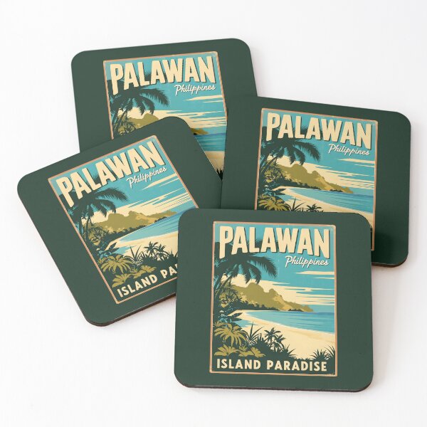 Item preview, A Vintage Travel Illustration of the Palawan - Philippines designed and sold by GoodOldVintage.