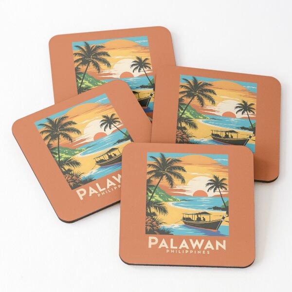 Item preview, A Vintage Travel Illustration of the Palawan - Philippines designed and sold by GoodOldVintage.